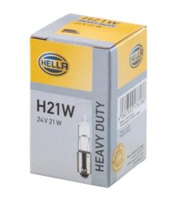 Bombilla halógena H21W 24V 21W BAY9s, Hella