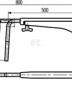 Brazo de retrovisor telescópico izquierdo Hella