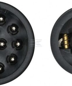 Enchufe de remolque de 13 polos, plástico, 12 V, tipo largo, terminales de rosca