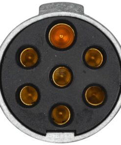 Conector macho 7 polos DIN/ISO 1185 terminal plano metálico
