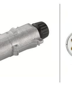 Conector macho 7 polos DIN/ISO 3731 terminal plano metálico