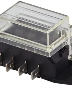 Caja de fusibles 4 polos terminal plano