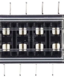 Caja de fusibles 4 polos terminal plano