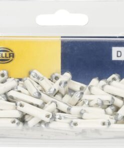 Fusible Torpedo 8A Longitud 25mm blanco paquete 100 unidades Hella 9 Fusible Torpedo 8A Longitud 25mm blanco paquete 100 unidades Hella