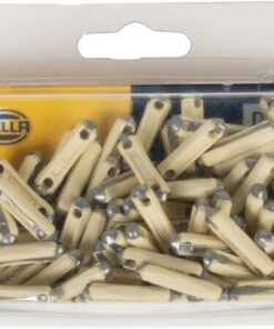 Fusible Torpedo 5A, longitud 25 mm, amarillo, paquete 100 unidades, Hella 9 Fusible Torpedo 5A, longitud 25 mm, amarillo, paquete 100 unidades, Hella