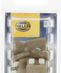 Fusible tipo enchufe estándar 12V 7,5A Longitud 18,8mm marrón paquete 10 unidades Hella