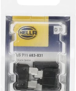 Fusible tipo enchufe estándar 32V 1A, longitud 18,8 mm, negro, paquete 5 unidades, Hella