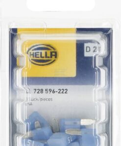 Fusible tipo enchufe Mini 32V 15A Longitud 16,3mm azul paquete 10 unidades Hella