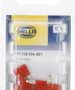 Fusible tipo enchufe Mini 10A Longitud 19mm rojo Hella