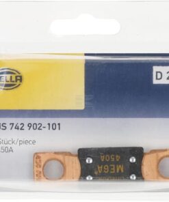 Fusible Mega 450A Longitud 68,6mm amarillo Hella