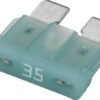 Fusible tipo enchufe estándar 32V 35A Longitud 18,6mm azul paquete 50 unidades Hella