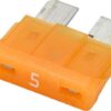 Fusible tipo enchufe estándar 12V 5A, longitud 18,8 mm, beige, paquete 10 unidades, Hella