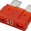 Fusible tipo enchufe estándar 12V 10A, longitud 18,8 mm, rojo, paquete 10 unidades, Hella 11 Fusible tipo enchufe estándar 12V 10A, longitud 18,8 mm, rojo, paquete 10 unidades, Hella