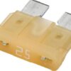 Fusible tipo enchufe estándar 32V 25A Longitud 18,6mm blanco paquete 50 unidades Hella