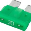 Fusible tipo enchufe estándar 32V 30A Longitud 18,6mm verde paquete 50 unidades Hella