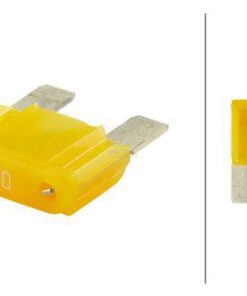 Fusible tipo Maxi 20A, longitud 34,1 mm, , amarillo, paquete 10 unidades, Hella