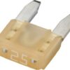 Fusible tipo enchufe Mini 25A Longitud 10,9mm blanco paquete 50 unidades Hella