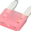 Fusible tipo enchufe Mini 4A, longitud 10,9 mm, rosa, paquete 50 unidades, Hella 14 Fusible tipo enchufe Mini 4A, longitud 10,9 mm, rosa, paquete 50 unidades, Hella