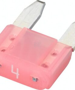 Fusible tipo enchufe Mini 4A, longitud 10,9 mm, rosa, paquete 50 unidades, Hella