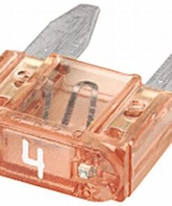 Fusible tipo enchufe Mini 4A, longitud 10,9 mm, rosa, paquete 50 unidades, Hella