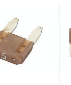 Fusible tipo enchufe Mini 5A Longitud 10,9mm beige paquete 50 unidades Hella