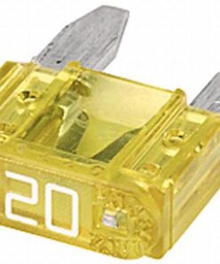 Fusible tipo enchufe Mini 20A Longitud 10,9mm amarillo paquete 50 unidades Hella