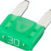 Fusible tipo enchufe Mini 30A Longitud 10,9mm verde paquete 50 unidades Hella