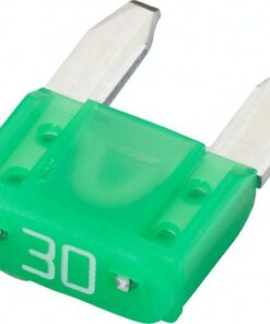 Fusible tipo enchufe Mini 30A Longitud 10,9mm verde paquete 50 unidades Hella