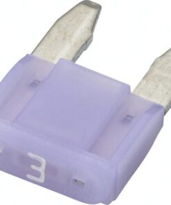 Fusible tipo enchufe Mini 32V 3A, longitud 16,3 mm, lila, paquete 10 unidades, Hella