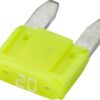 Fusible tipo enchufe Mini 32V 20A Longitud 16,3mm amarillo paquete 10 unidades Hella