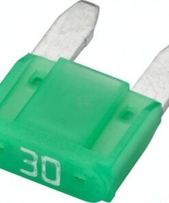 Fusible tipo enchufe Mini 32V 30A, longitud 16,3 mm, verde, paquete 10 unidades, Hella