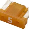 Fusible de hoja Mini perfil bajo 5A, longitud 8,4 mm, naranja, paquete 5 unidades, Hella