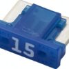 Fusible de hoja Mini perfil bajo 15A Longitud 8,4mm azul paquete 5 unidades Hella