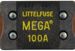 Fusible Mega 100A Longitud 68,6mm amarillo Hella