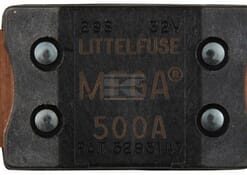 Fusible Mega 500A Longitud 68,6mm marrón Hella