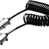 Cable de conexión espiral metal 24 V 7 pines DIN/ISO 3731 14 Cable de conexión espiral metal 24 V 7 pines DIN/ISO 3731