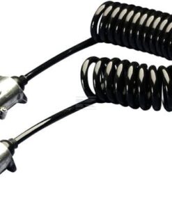 Cable de conexión espiral metal 24 V 7 pines DIN/ISO 3731