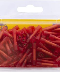 Conector tubular cable eléctrico con funda rojo 0,5-1,5 mm²