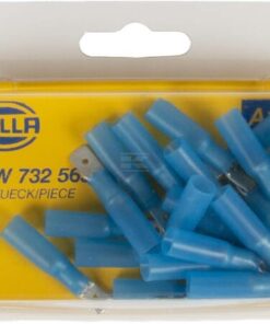 Enchufe plano macho, azul, 1,5-2,5 mm² 6,3x0,8mm, blister (25 uds.), Hella 9 Enchufe plano macho, azul, 1,5-2,5 mm² 6,3x0,8mm, blister (25 uds.), Hella
