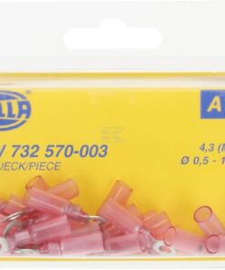 Terminal para cable con ojal, rojo 0,5-1 mm²