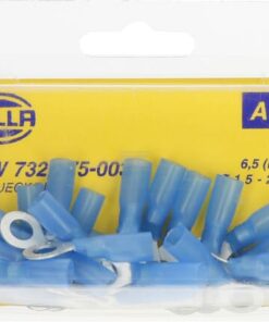 Terminal de cable con ojal, azul, 1,5-2,5mm² Ø6,5mm Series A, blister (25x), Hella