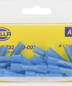 Conector tubular cable eléctrico con funda azul 1,5-2,5