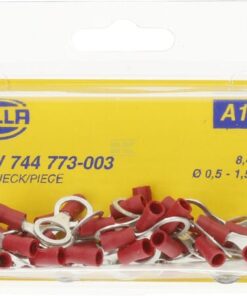 Terminal de cable con ojal, rojo 0,5-1 mm²