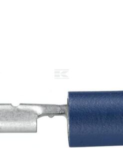 Enchufe plano hembra-macho con funda, azul 1,5-2,5 mm²