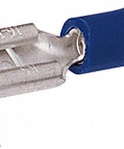Enchufe plano hembra-macho con funda, azul 1,5-2,5 mm²