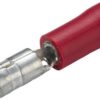 Conector tipo bala macho, rojo 0,5-1mm² Ø4mm, blister (100 uds.), Hella