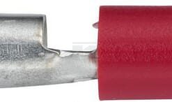 Conector tipo bala macho, rojo 0,5-1mm² Ø4mm, blister (100 uds.), Hella