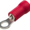 Terminal de cable con ojal, rojo 0,5-1 mm²