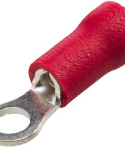 Terminal de cable con ojal, rojo 0,5-1 mm²