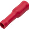 Conector bala con aislamiento rojo 0,5 - 1 mm²